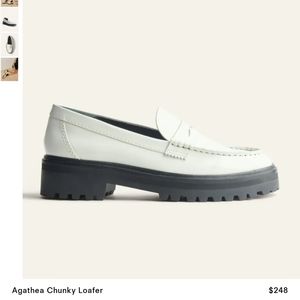 Agatha chunky loafer white